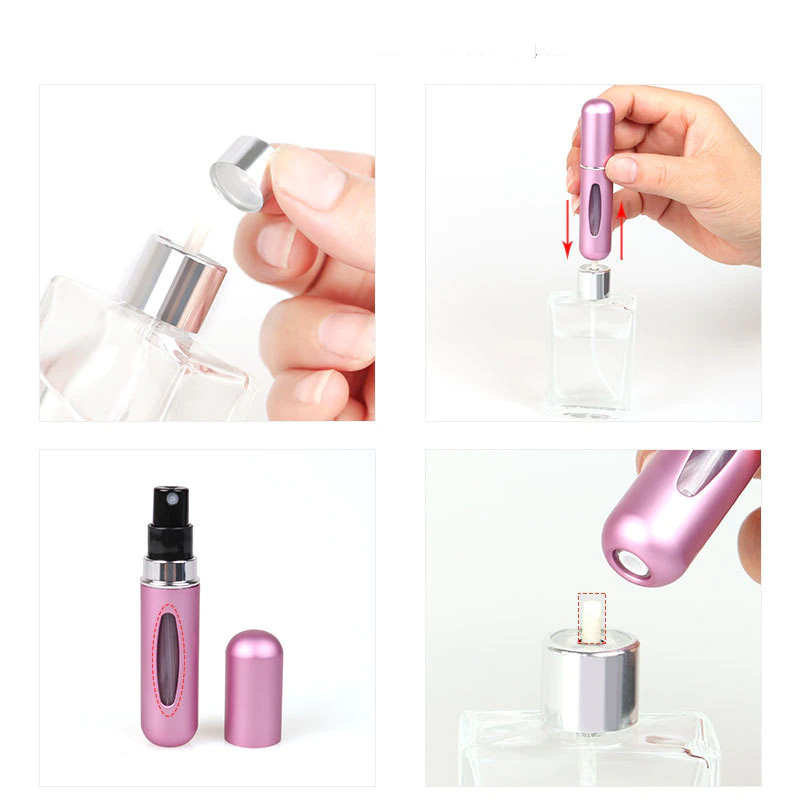 Perfumero 5ml Recargable X5 Unidades